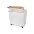 Carlisle Foodservice Carlisle-Mobile Ingredient Bin w/Lid, Polyethylene, 44 Gal., White BIN4402